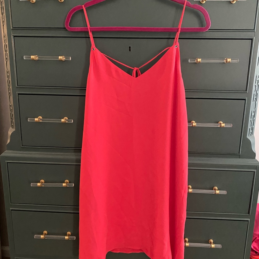 Topshop coral mini dress